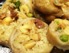 石斛绿豆酿猪肠